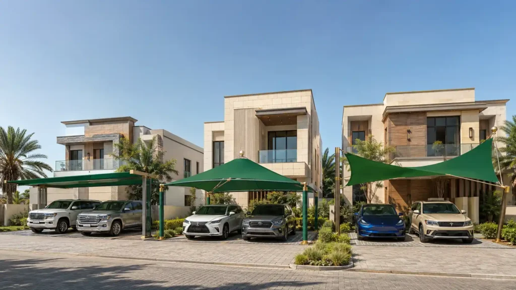 Best Car Parking Shade Designs for Villas in the UAE