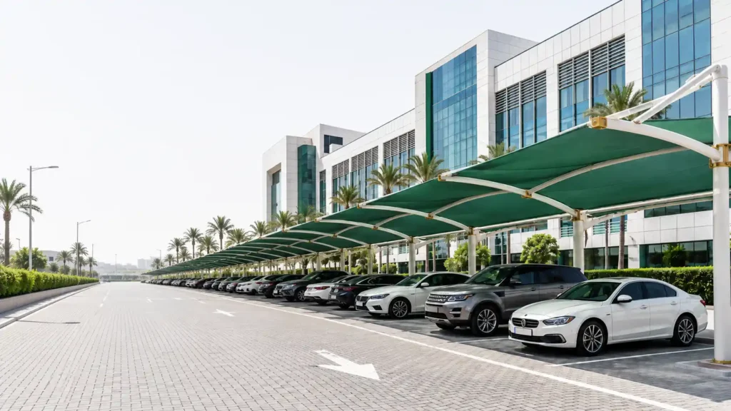 Car Park Shade for Buildings & Malls in the UAE- Commercial Guide