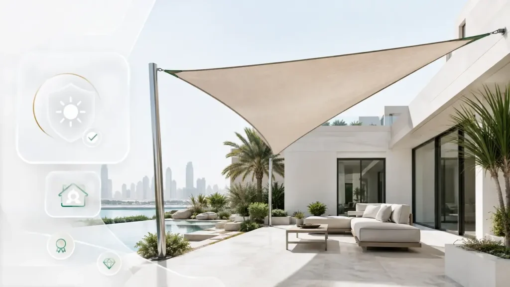 Best Shade Sails for UAE Villas